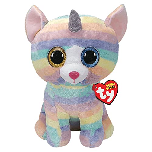 Ty - Beanie Boo's – Plüschtier Heather die Katze Einhorn, TY99985, Mehrfarbig, 70 cm von TY