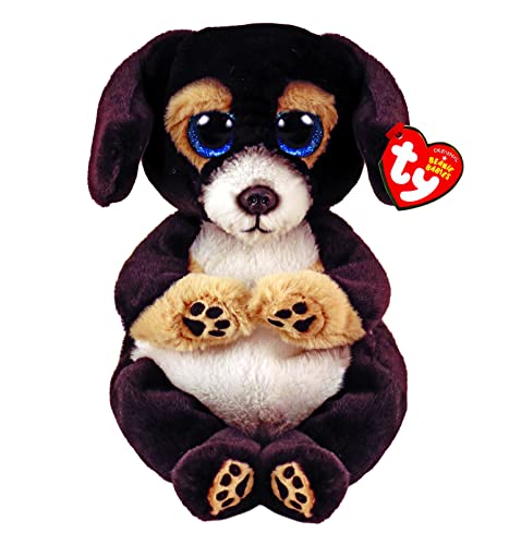 Ty Beanie Boos Baby Schwarzer Hund Ranger - 15 cm, 2009301, Braun/Schwarz von TY