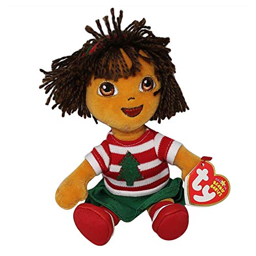 Ty Beanie Dora the Explorer Puppe Merry Christmas von TY