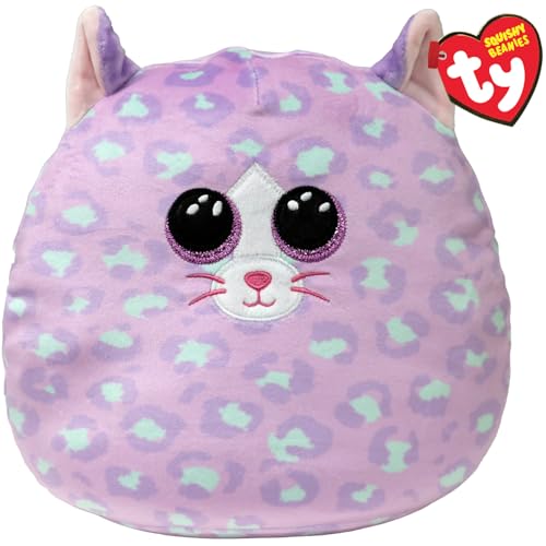 TY Cassidy Cat Squish a Boo 10 Inches - Squishy Beanies for Kids, Baby Soft Plush Toys - Collectible Cuddly Stuffed Teddy von TY