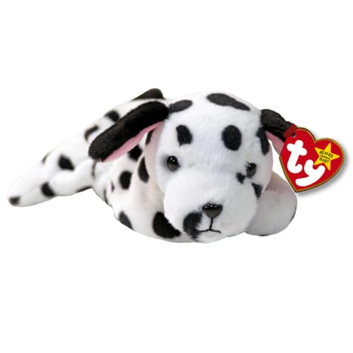 Ty Dotty II Dalmatiner Original Beanie Babies Regular - Weiches Plüschtier für Kinder, Teddy, Babyspielzeug, Sammelbare Plüschtiere von TY