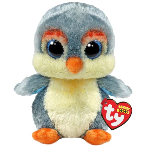 Ty Fisher Pinguin Beanie Boo Regular 14cm - Quetschbare Beanie Baby Weiche Pluschtiere - Sammelbares Kuscheliges Stofftier Ty Fisher Pinguin Beanie Boo Regular 14cm - Quetschbare Beanie Baby Weiche Pluschtiere - Sammelbares Kuscheliges Stofftier von TY