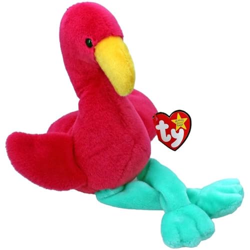 Ty Fraya Flamingo II Original Beanie Babies Regular - Weiches Plüschtier für Kinder, Teddy, Babyspielzeug, Sammler-Stofftier von TY