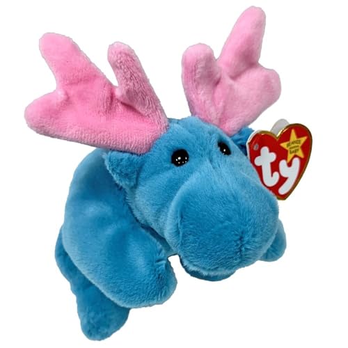 Ty Hudson Moose II Original Beanie Babies Regular - Weiches Plüschtier für Kinder, Teddy, Babyspielzeug, Sammlerstück Plüschtiere von TY