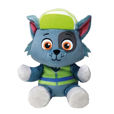 Ty - Kollektion Paw Patrol, Rocky, Alle Helden der Welpenmannschaft in Floppy-Version, weiches Plüschtier zum Sammeln, Geschenkidee für Groß und Klein - 20 cm - T44019 von TY