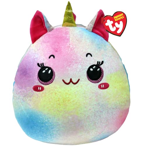 Ty Maisie Unicorn Squish a Boo 10 Inches - Squishy Beanies for Kids, Baby Soft Plush Toys - Collectible Cuddly Stuffed Teddy von TY