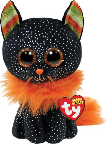 Ty Morticia Cat Orange Beanie Boo Regular | Halloween 2022 Beanie Baby Soft Plush Toy | Collectible Cuddly Stuffed Teddy von TY