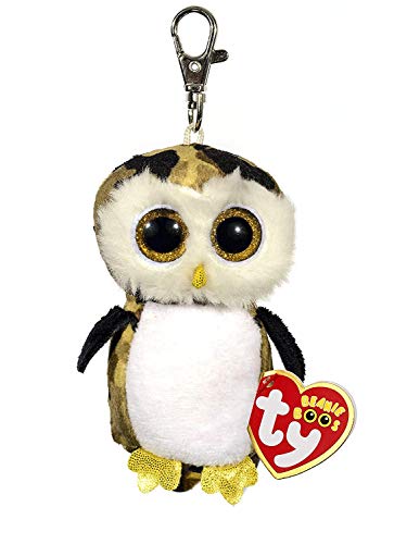 Ty Owliver Schlüsselanhänger - Beanie Boos Eule schwarz/braun 8,5 cm von TY