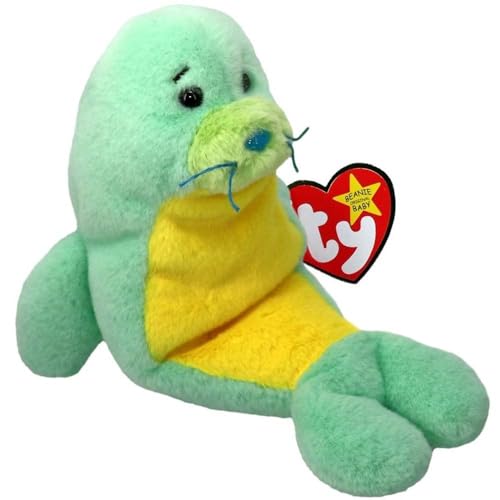 Ty Stanley Seal II Original Beanie Babies Regular - Weiches Plüschtier für Kinder, Teddy, Babyspielzeug, Sammelstofftiere von TY