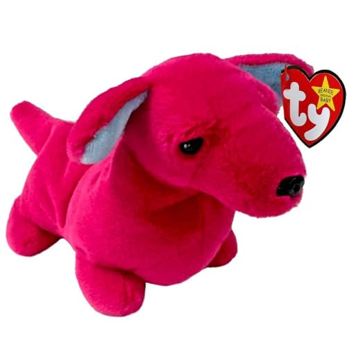 Ty Stretch Dackel II Original Beanie Babies Regular - Weiches Plüschtier für Kinder, Teddy, Babyspielzeug, Sammelbares Plüschspielzeug von TY