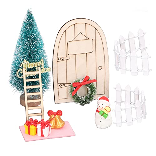 12-teiliges Puppenhaus-Weihnachtsdekorationsset, 1:12, Miniaturszene, Miniaturszene, Modell, Vorgetäuschtes Spielzeug, DIY für Puppenhaus-Weihnachtsparty-Dekoration von TYCIONG