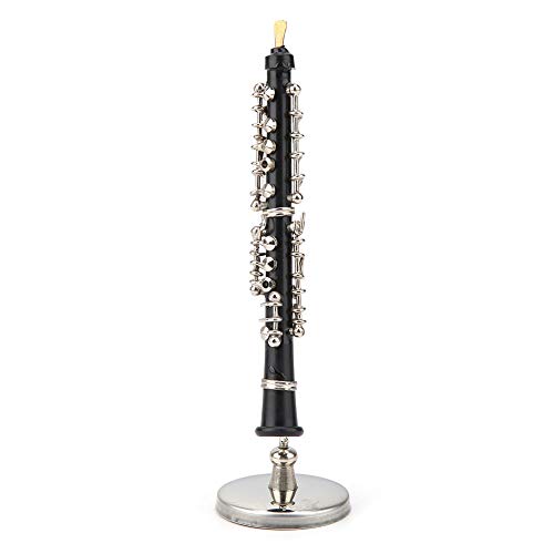 Kleine Oboe mit Ständer und Koffer, Nachbildung eines Musikinstruments, Oboe, Sammlerstück, Mini-Oboe-Modell, Heimdekoration von TYCIONG