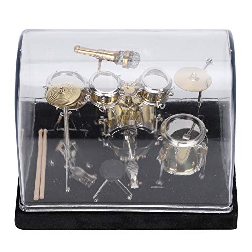 TYCIONG Mini-Trommel-Set den Schreibtisch, Miniatur-Musikinstrument-Trommel-Set, Modell-Display, Mini-Ornamente, Basteln, Heimdekoration, Abschlussgeschenke Sie oder Ihn von TYCIONG