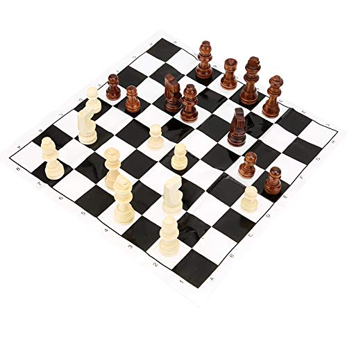 Schachfiguren-Set aus Holz, für und Erwachsene, Denkspiel Zum Entspannen und für Herausforderungen, Schach-Set aus Holz für und Erwachsene ab 3 Jahren von TYCIONG