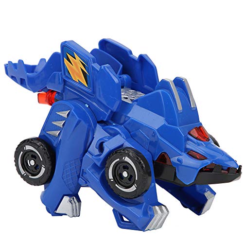 TYCIONG 1:24 Dinosaurier-Verformungsautospielzeug, Trägheitsgleitpädagogisches Kindermodell, Trägheit nach Vorne, 1:24-Autospielzeug für 3+, Kinderautomodell-Dinosaurierverformung (Blau) von TYCIONG