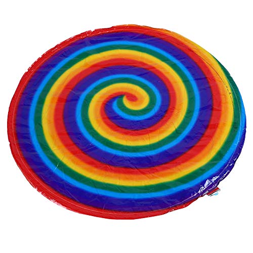 TYCIONG Bunte 46 × 46 × 1 Aufblasbare, Schwebende Flugscheibe, Spiralförmiges Spielzeug, Familie, Sicheres Sportspiel von TYCIONG