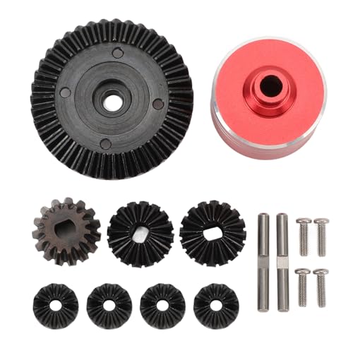 TYCIONG Differentialgetriebe-Set RC Auto aus Aluminiumlegierung und Stahl der Stärke 45, Differentialgehäuse 7075, Ersatz RC Differentialgetriebe XV02 TT02 TT02B von TYCIONG