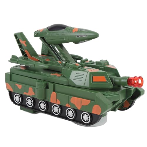 TYCIONG Elektrisches Panzer-Spielzeugauto, Leichte, Panzer-Kampfflugzeug für, Musik-Lichter-Spielspielzeug für, Elektrisches Automobil-Kinderauto-Spielzeug, von TYCIONG