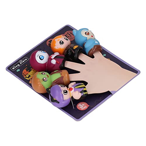 TYCIONG Fingerpuppen für Halloween und Weihnachten, Zubehör für die Märchenzeit für Babys, Set mit 5 Handpuppen, Figuren, Zubehör für Fingerpuppen, von TYCIONG