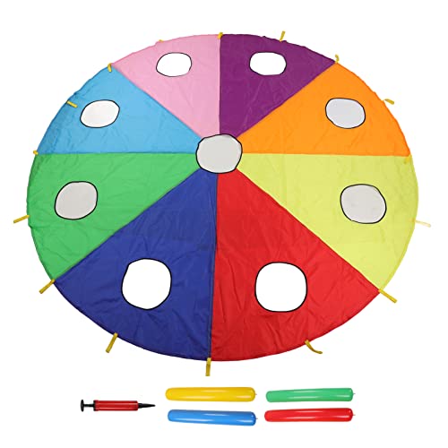 TYCIONG Spielen Sie Fallschirm-Maulwurf-Spiel, Spielzeug-Fallschirmfiguren, Bunte Spielen Fallschirm-Outdoor-Spiel für Kooperatives Gruppenspiel von TYCIONG