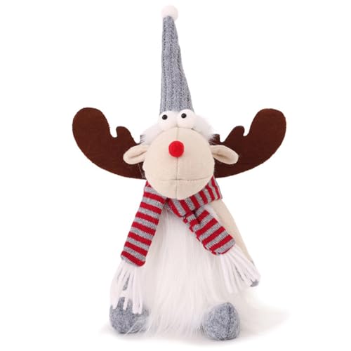 TYCIONG Weihnachten Elch Puppe Niedliche Dekoration Tier Puppe Ornament Party Home Store Fenster Büro (25 * 10cm) von TYCIONG