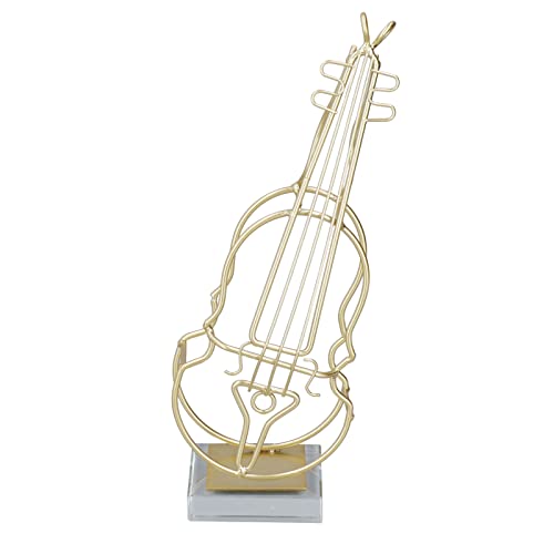 Violine Ornament Eisen Dekorative Violine Golden Minimal Line Musikinstrument Replik Sammlerstück Mini Violine Modell Heimdekoration von TYCIONG