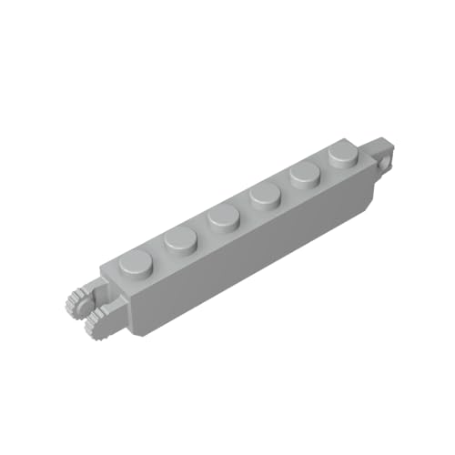 GDS-1083 Hinge Brick 1 x 6 Locking with 1 Finger Vertical End and 2 Fingers Vertical End, 9 Teeth Kompatibel mit Lego 30388 101% Kompatibel mit Lego und allen großen Ziegel-Marken von TYCOLE