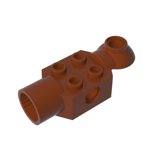 GDS-1286 Technicial Brick Special 2 x 2 with Pin Hole, Rotation Joint Ball Half, Rotation Joint Socket Kompatibel mit Lego 47452 100% Kompatibel mit Lego und Allen großen Ziegel-Marken von TYCOLE