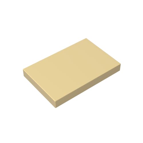 Gobricks GDS-1039 Tile 2 x 3 Compatible with 26603 All Major Brick Brands,Building Blocks,Parts and Pieces (5 Tan(031),25PCS) von TYCOLE