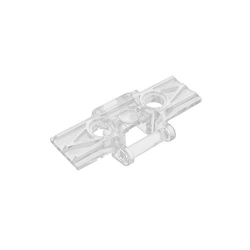 Gobricks GDS-1214 Technical, Link Tread Wide with Two Pin Holes Compatible 88323 57518 All Major Brick Brands,Building Blocks,Parts and Pieces (40 Trans-Clear(180),15 PCS) von TYCOLE