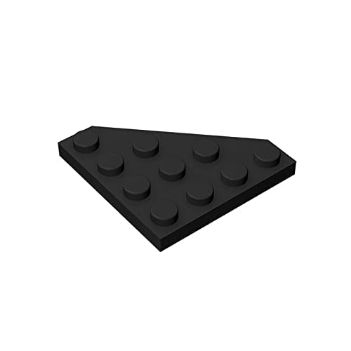 Gobricks GDS-554 Wedge, Plate 4 x 4 Cut Corner Compatible with Lego 30503 All Major Brick Brands Toys Building Blocks Technical Parts Assembles DIY (26 Black(080),10 PCS) von TYCOLE