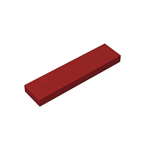 Gobricks GDS-563 Tile 1 x 4 Compatible with 2431 91143 All Major Brick Brands Toys,Building Blocks,Technical Parts,Assembles DIY (154 Dark Red(014),30 PCS) von TYCOLE