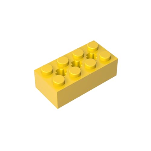 Klassische Ziegel GDS-1565-081 Brick Special 2 x 4 with 3 Axle Holes Kompatibel mit Lego 39789 100% Kompatibel mit Lego und Allen großen Ziegel-Marken von TYCOLE