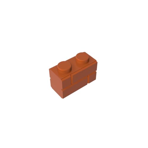 Klassische Ziegel GDS-631-083 Brick Special 1 x 2 with Masonry Brick Profile Kompatibel mit Lego 98283 100% Kompatibel mit Lego und allen großen Ziegel-Marken von TYCOLE