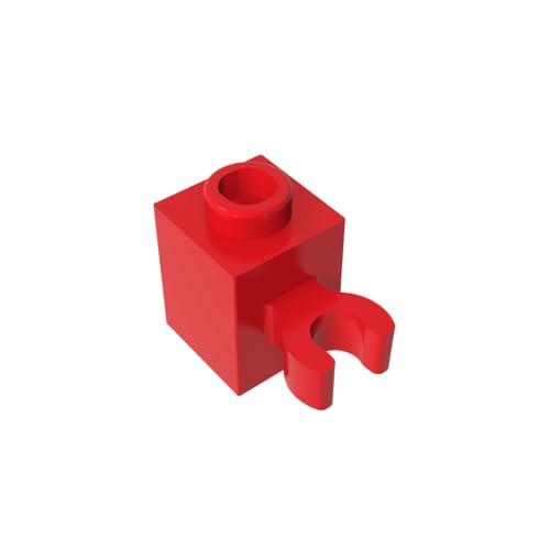 Klassische Ziegel GDS-647-010 Brick Special 1 x 1 with Clip Vertical [Open O Clip, Hollow Stud] Kompatibel mit Lego 60475b-30241 100% Kompatibel mit Lego und Allen großen Ziegel-Marken von TYCOLE