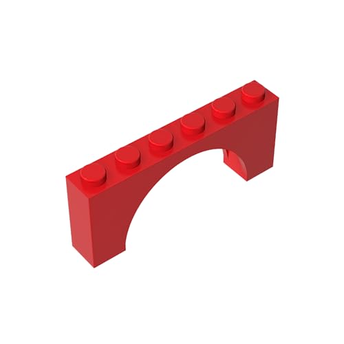 Klassische Ziegel GDS-678-010 Brick Arch 1 x 6 x 2 - Thin Top Without Reinforced Underside [New Version] Kompatibel mit Lego 15254-12939 100% Kompatibel mit Lego und Allen großen Ziegel-Marken von TYCOLE