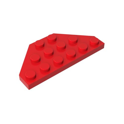 Klassische Ziegel GDS-703-010 Wedge Plate 3 x 6 Cut Corners Kompatibel mit Lego 2419 100% Kompatibel mit Lego und Allen großen Ziegel-Marken von TYCOLE