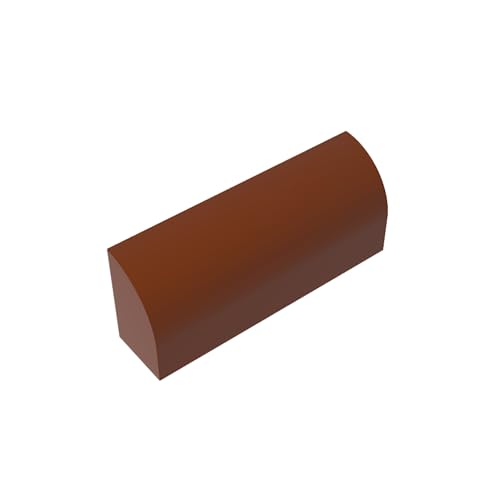 Klassische Ziegel GDS-863-081 Brick Curved 1 x 4 x 1 1/3 No Studs, Curved Top Kompatibel mit Lego 6191-10314 100% Kompatibel mit Lego und allen großen Ziegel-Marken von TYCOLE