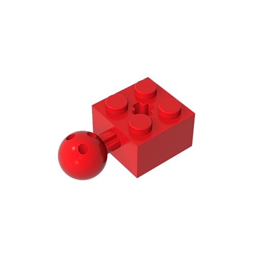 Klassische Ziegel GDS-976-035 Technicial Brick Modified 2 x 2 with Ball and Axle Hole, with 6 Holes in Ball Kompatibel mit Lego 57909 100% Kompatibel mit Lego und Allen großen Ziegel-Marken von TYCOLE