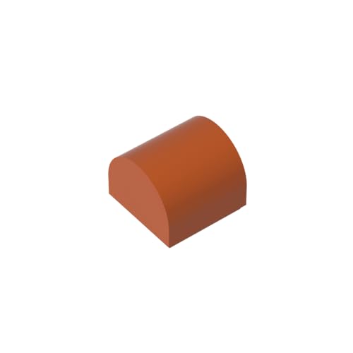 Klassische Ziegel GDS-M255-083 Brick Curved 1 x 1 x 2/3 Double Curved Top, No Studs Kompatibel mit Lego 49307 100% Kompatibel mit Lego und Allen großen Ziegel-Marken von TYCOLE