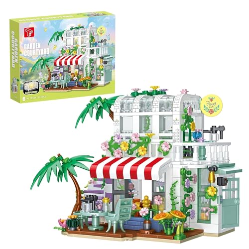 TYCOLE Blumenhaus Bauset mit LED Licht, 705 Teile Gartenhaus Bauspielzeug, Kreatives Modell Set für Kinder Jungen Mädchen ab 6 Jahren, Geschenk Geburtstag Weihnachten TYCOLE Blumenhaus Bauset mit LED Licht, 705 Teile Gartenhaus Bauspielzeug, Kreatives Modell Set für Kinder Jungen Mädchen ab 6 Jahren, Geschenk Geburtstag Weihnachten von TYCOLE