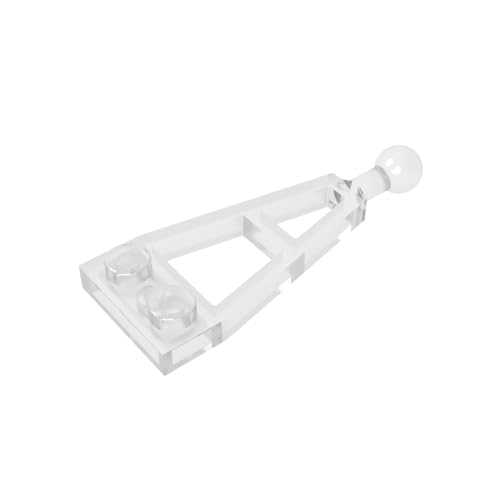 TYCOLE Gobricks GDS-1028 Technical, Steering Knuckle Arm with Tow Ball Compatible with 6572 All Major Brick Brands,Building Blocks,Parts and Pieces (40 Trans-Clear(180),15PCS) von TYCOLE