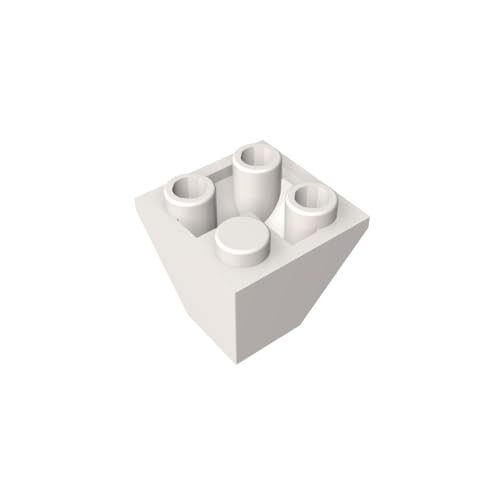 TYCOLE Gobricks GDS-1040 Slope, Inverted 45 2 x 2 Double Convex Compatible with 3676 All Major Brick Brands,Building Blocks,Parts and Pieces (1 White(090),20PCS) von TYCOLE