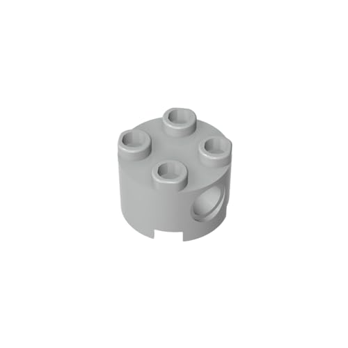 TYCOLE Gobricks GDS-1054 Brick, Round 2 x 2 with Pin Holes Compatible with 17485 All Major Brick Brands,Building Blocks,Parts and Pieces (194 Light Bluish Gray(071),300PCS) von TYCOLE