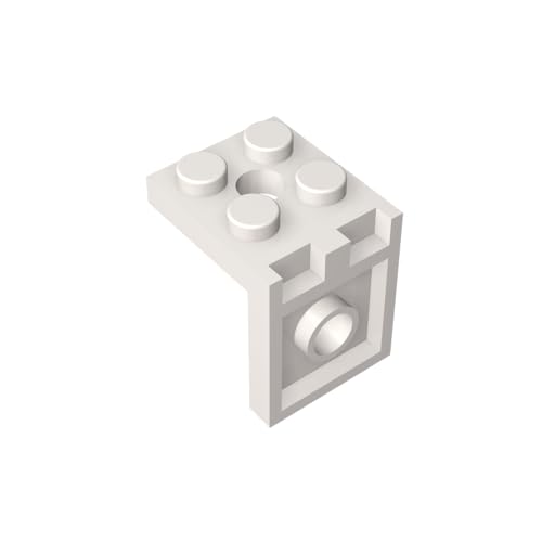 TYCOLE Gobricks GDS-1057 Bracket 2 x 2-2 x 2 with 2 Holes Compatible 3956 All Major Brick Brands,Building Blocks,Parts and Pieces (1 White(090),18PCS) von TYCOLE