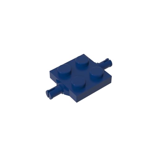 TYCOLE Gobricks GDS-1060 Plate, Modified 2 x 2 with Wheels Holder Compatible with 4600 All Major Brick Brands,Building Blocks,Parts and Pieces (140 Dark Blue(055),500PCS) von TYCOLE