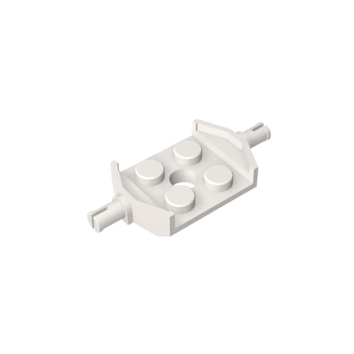 TYCOLE Gobricks GDS-1062 Plate, Modified 2 x 2 with Wheels Compatible with 6157 All Major Brick Brands,Building Blocks,Parts and Pieces (1 White(090),400PCS) von TYCOLE