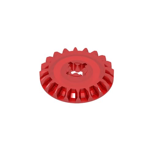 TYCOLE Gobricks GDS-1104 Technical, Gear 20 Tooth Bevel Compatible with 32198 All Major Brick Brands Toys Building Blocks Technical Parts Assembles DIY (41 Trans-Red(110),320PCS) von TYCOLE