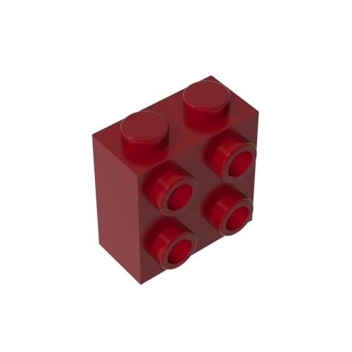 TYCOLE Gobricks GDS-1117 Brick, Modified 1 x 2 x 1 2/3 with Studs on 1 Side Compatible with 22885 All Major Brick Brands,Building Blocks,Parts and Pieces (154 Dark Red(014),15PCS) von TYCOLE