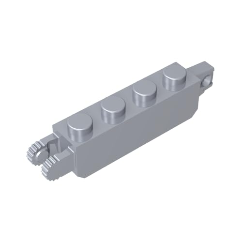 TYCOLE Gobricks GDS-1120 and 2 Fingers Vertical End Compatible with 30387 All Major Brick Brands,Building Blocks,Parts and Pieces (315 Flat Silver(073),120PCS) von TYCOLE